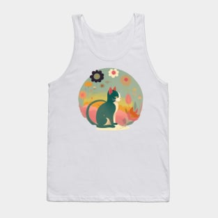 KitKat and the Flowers Tank Top